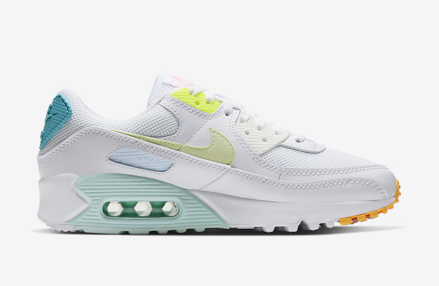 多彩活力装扮这双airmax90新配色看着太仙了