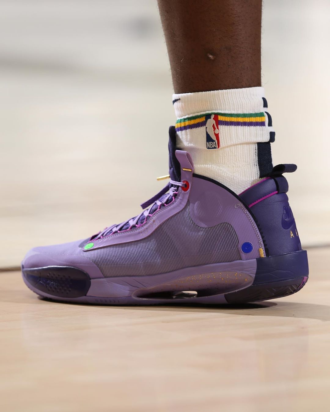 zion,air jordan 34,aj34,  锡安上脚全新配色 air jordan 34!