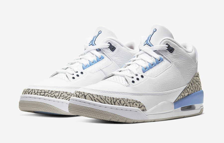 Air Jordan 3,AJ3,发售,CT8532-104  官网释出预告！北卡 Air Jordan 3 本周六发售