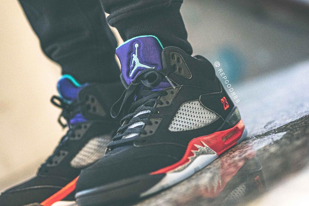 AJ5,Air Jordan 5,CZ1786-001,发售  Air Jordan 5 “Top 3” 最新上脚照曝光！五月正式发售