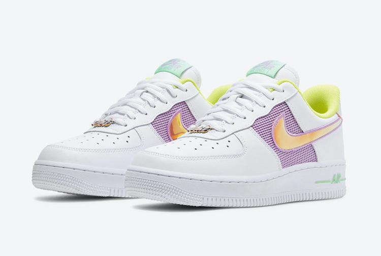 Nike,Air Force 1 Low,WMNS,CW55  镭射细节太抢眼！复活节主题 Air Force 1 近期即将发售！