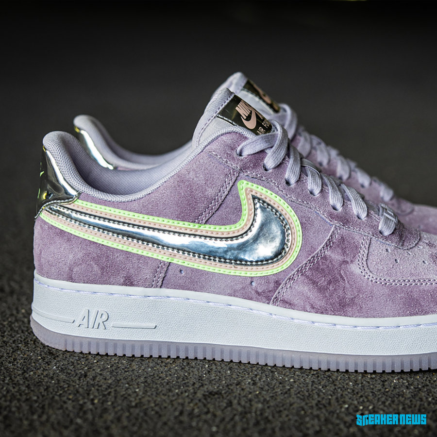 Nike,Air Force 1,P(HER)SPECTIV  3 层 Swoosh Logo 装饰！乳腺癌主题 Air Force 1 即将发售！