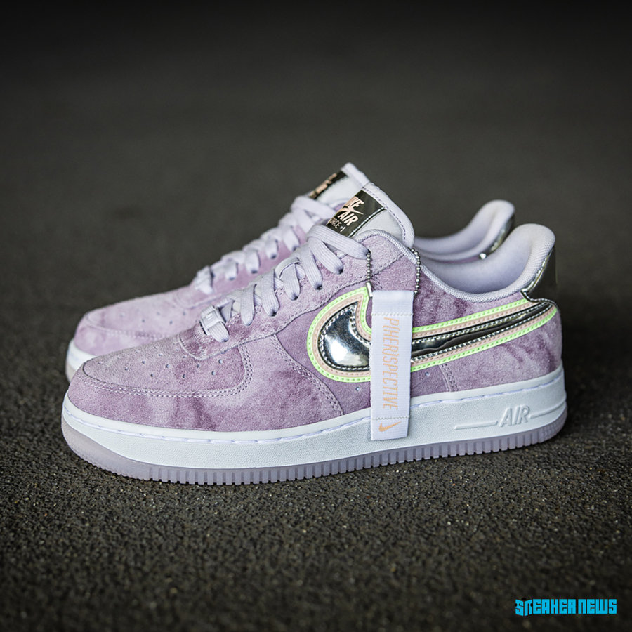 Nike,Air Force 1,P(HER)SPECTIV  3 层 Swoosh Logo 装饰！乳腺癌主题 Air Force 1 即将发售！