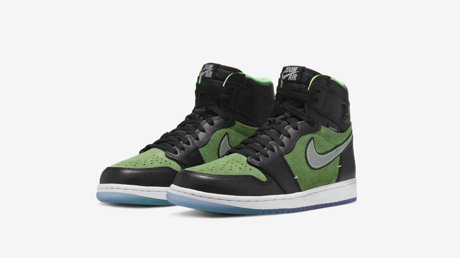 AJ1,Air Jordan 1,CK6637-002,RA  高于原价！黑绿 AJ1 Zoom 本周发售！SNKRS 已上架！