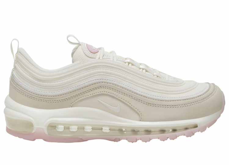 Nike,Air Max 97,CT1904-100  淡粉色装饰！这款全新配色的 Air Max 97 你打几分？