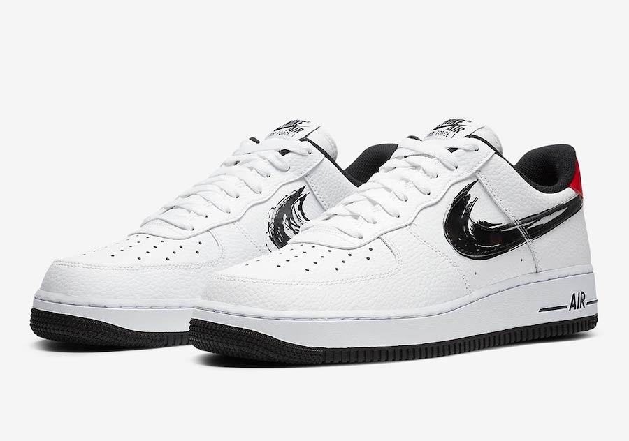 DA4657-001,DA4657-100,Nike,Air  笔刷 Swoosh Logo！这两双 Air Force 1 看起来有点特别！