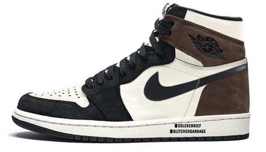 Air Jordan 1,Dark Mocha,555088  「小反勾」Air Jordan 1 上脚照首度曝光！11 月发售！
