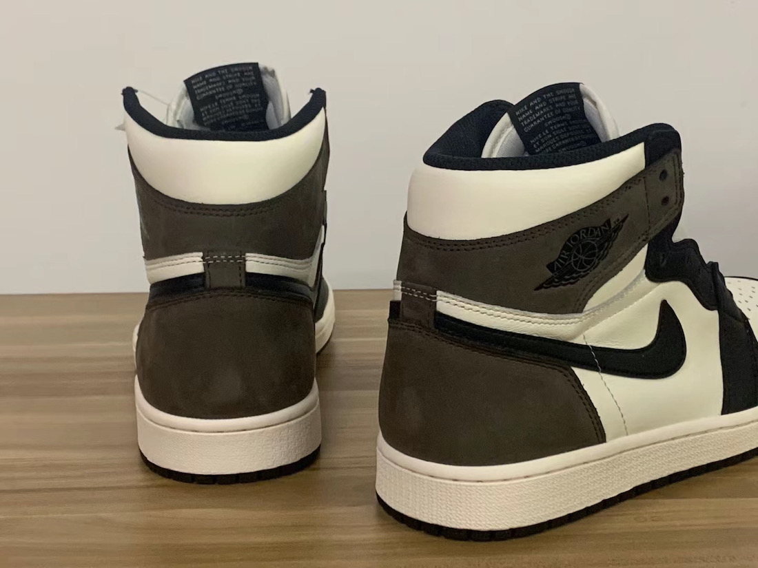 Air Jordan 1,AJ1,555088-105,发售  质感、配色都酷似反勾！摩卡 Air Jordan 1 最新实物曝光