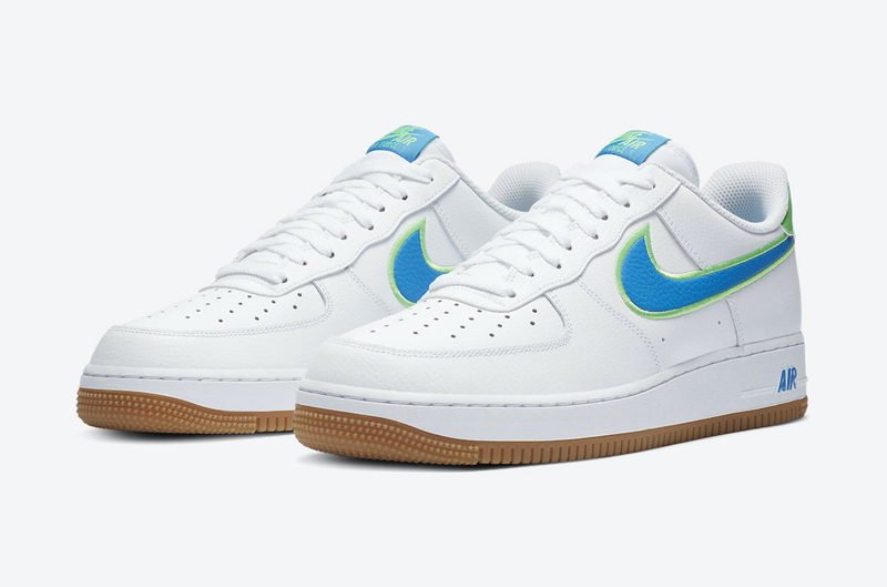 Nike,Air Force 1 Low,DA4660-10  湖水蓝 Swoosh 点缀！纯白 Air Force 1 选择 +1！