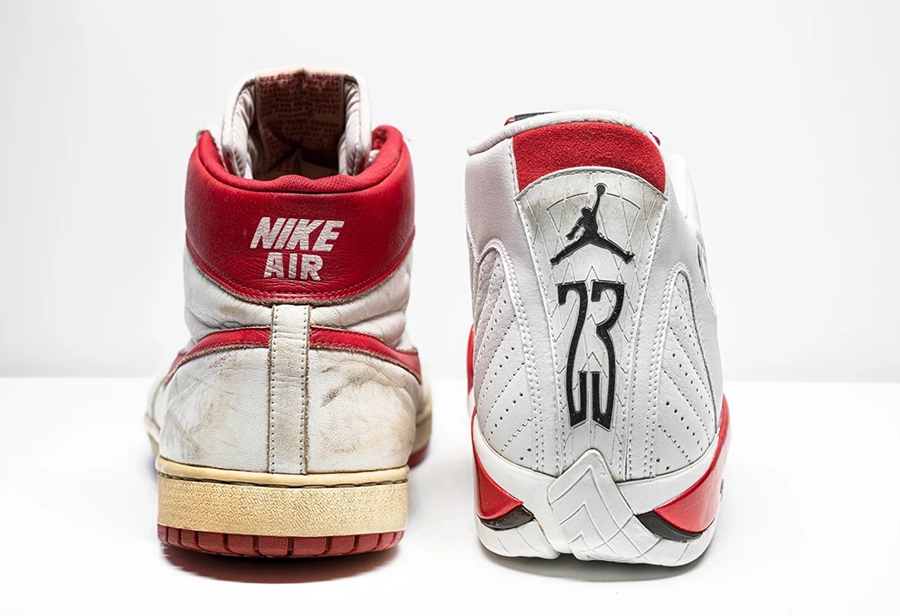 Air Jordan,乔丹,拍卖  11 双乔丹亲穿元年 AJ 正在拍卖！有一双居然不是篮球鞋！？
