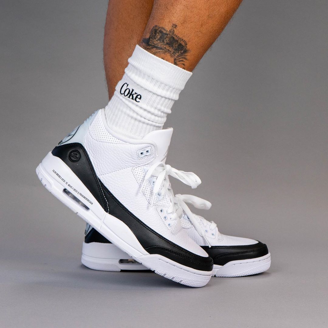 fragment design,air jordan 3,s  藤原浩联名 frgmt x aj3 完整细节