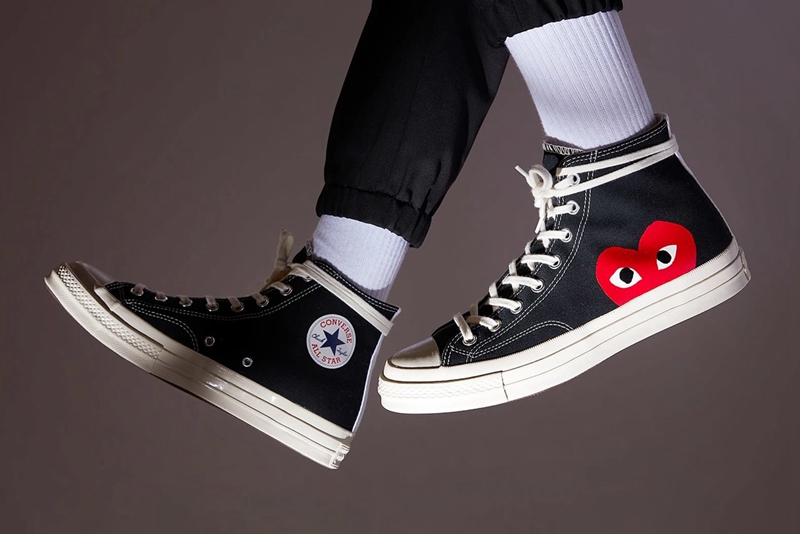 CDG,PLAY,Converse,Comme des Ga  高辨识度设计！CDG x Converse 联名鞋款即将补货！