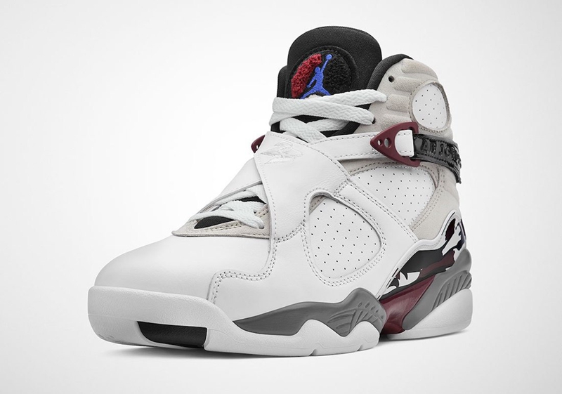 AJ8,Air Jordan 8,WMNS,Burgundy  复古酒红色装扮！全新配色 Air Jordan 8 即将发售！