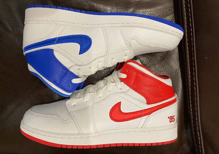 Air Jordan 1 Mid,AJ1  致敬经典全明星配色！Air Jordan 1 Mid “85” 实物曝光