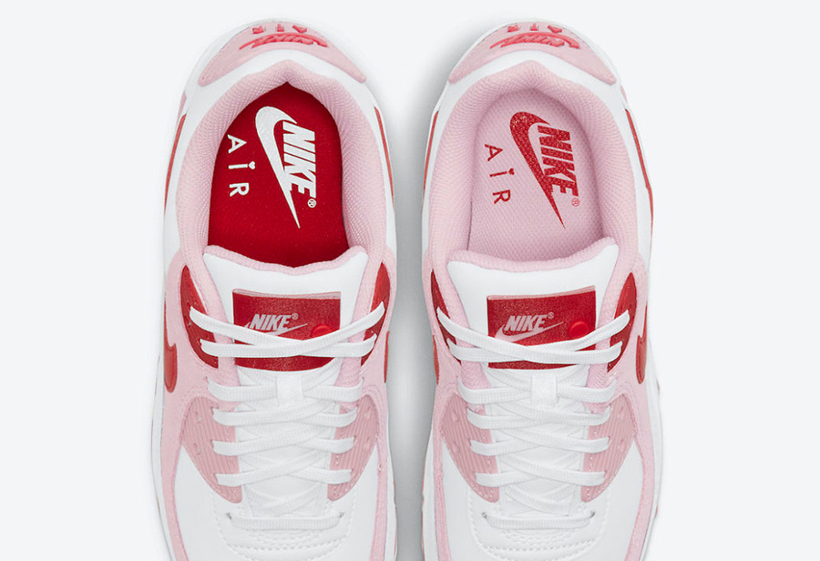 Nike,Air Max 90,Valentine's Da  鞋舌标签暗藏玄机！小姐姐最爱的情人节主题鞋款又来了！
