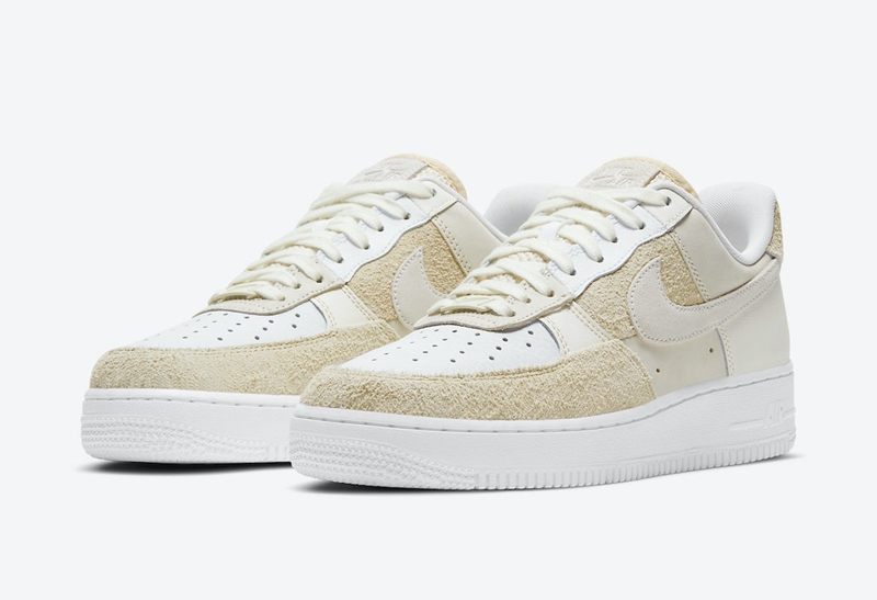 Nike,Air Force 1 Low,DD6618-10  颜值超高！这双奶茶拼接 AF1 小姐姐看了要坐不住了！