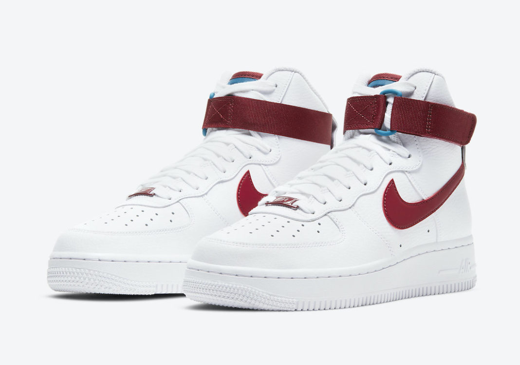 Nike,Air Force 1,334031-119,Te  白红复古风！全新配色 Nike Air Force 1 High 近期即将发售！