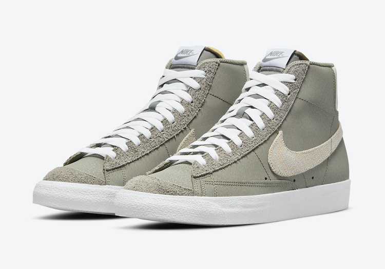 Nike,Blazer Mid 77,DH4106-300  多材质鞋身！Nike Blazer Mid 又出全新配色！