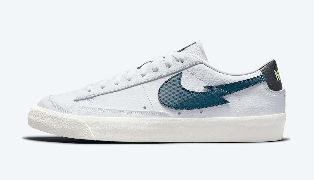 Nike,Blazer Low,DJ6895-100,Aqu  闪电断钩元素加持！Nike Blazer Low 新配色官图曝光！