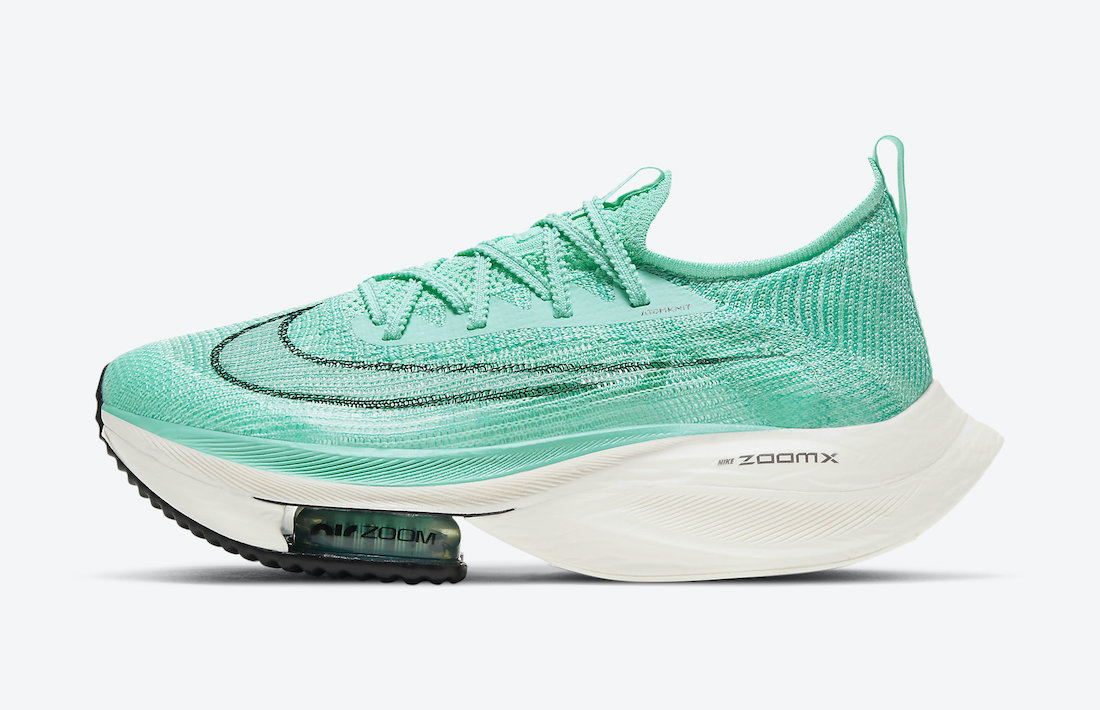 Nike Air Zoom Alphafly NEXT％,N  清爽薄荷绿装扮！全新 Nike「最强跑鞋」即将发售！
