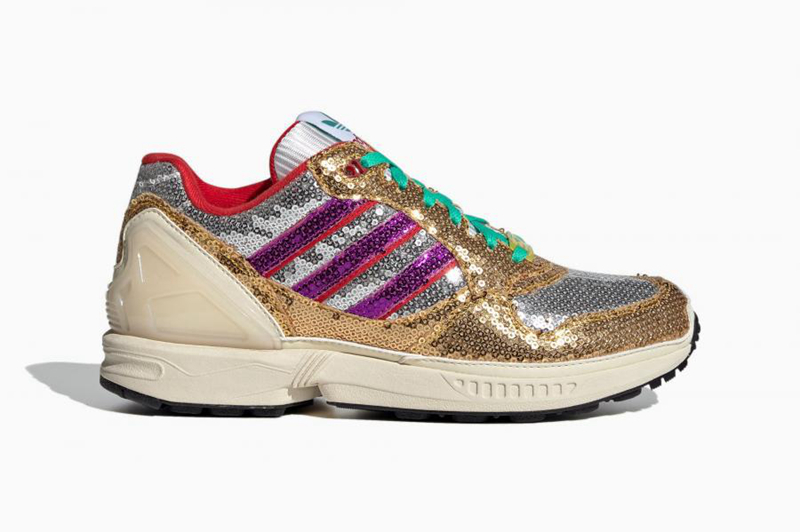 ZX 6000,adidas,FY6863  复古鞋型 + 亮片鞋面！adidas ZX 6000 全新配色官图释出！