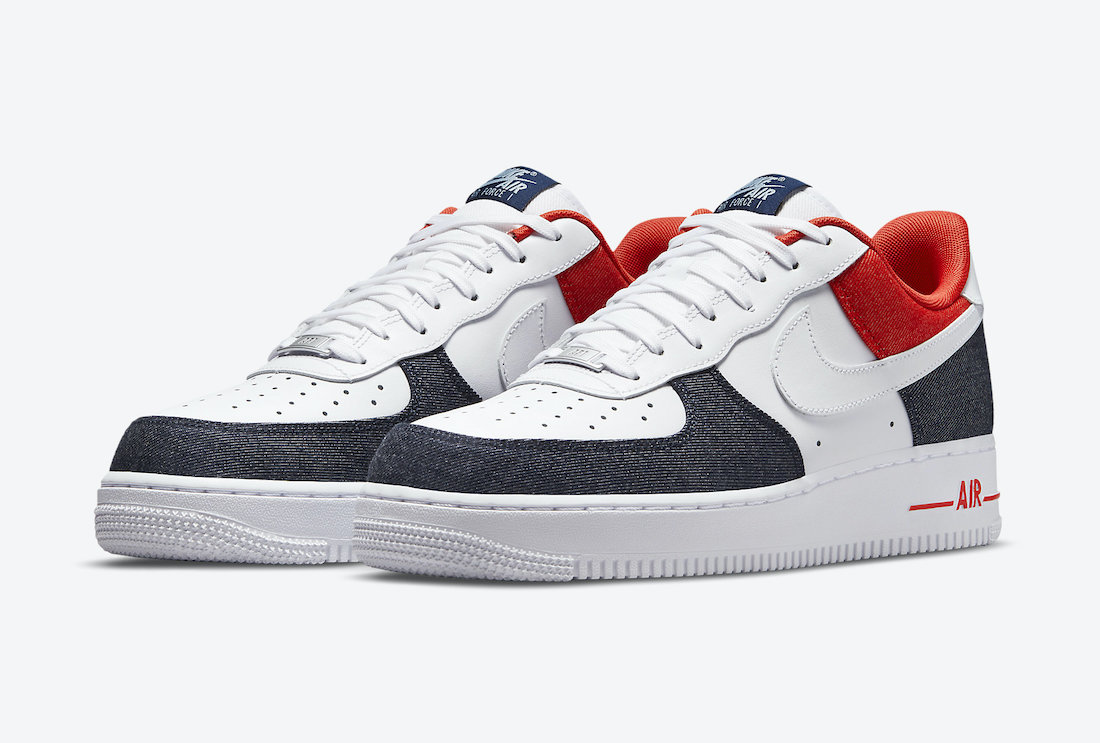 Nike,Air Force 1 Low,USA Denim  牛仔布质感十足！全新 Nike Air Force 1 即将发售！