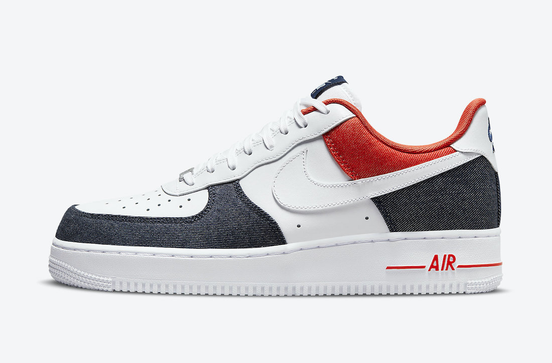 Nike,Air Force 1 Low,USA Denim  牛仔布质感十足！全新 Nike Air Force 1 即将发售！