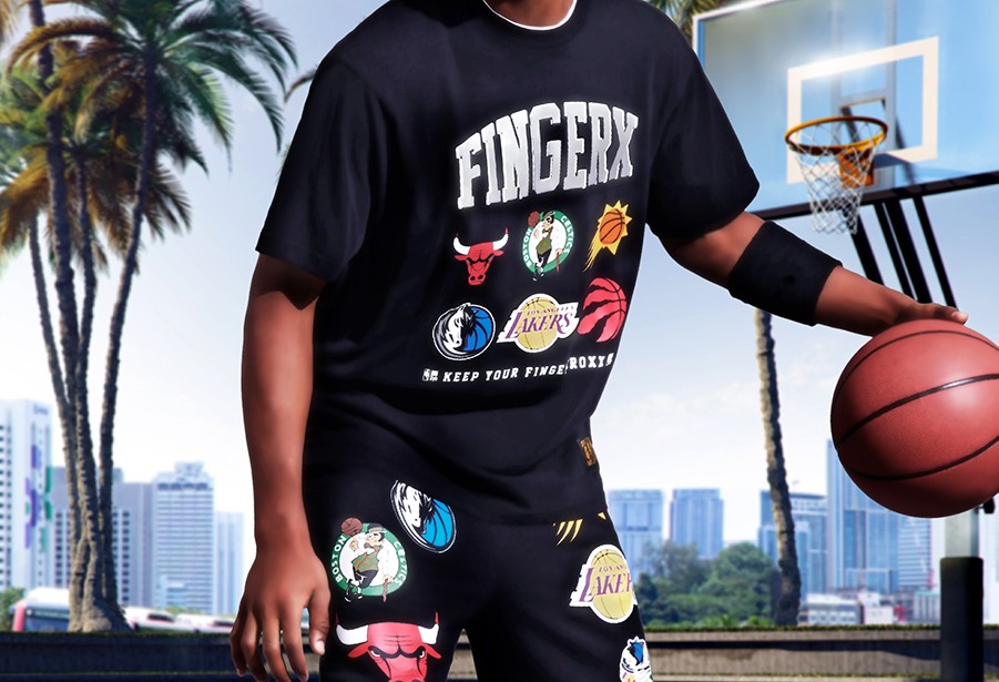 fingercroxx,NBA,发售  NBA 联名款服饰登场！穿上它给你最爱球队打 Call！