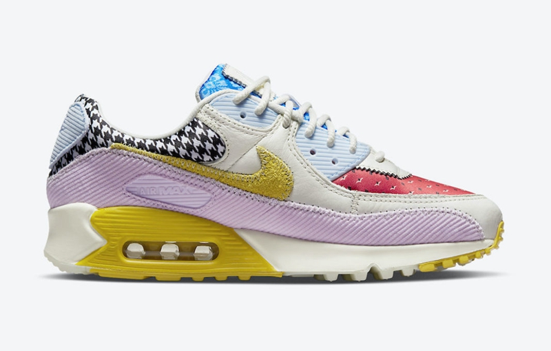 nike,air max 90,dm8075-100  炫彩鞋身   多材质拼接!