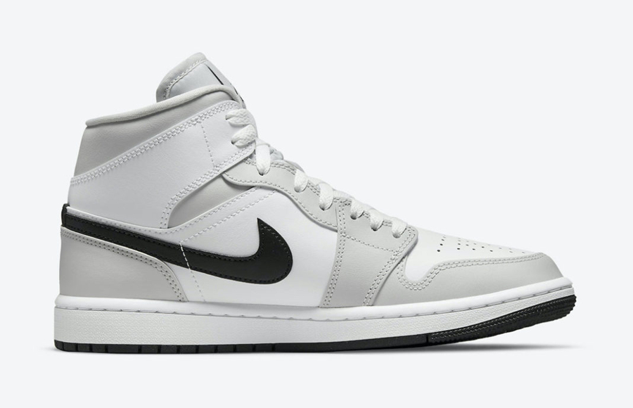 Nike,Air Jordan 1 Mid,BQ6472-0  颜值担当！全新 Air Jordan 1 Mid「烟灰色」即将亮相！