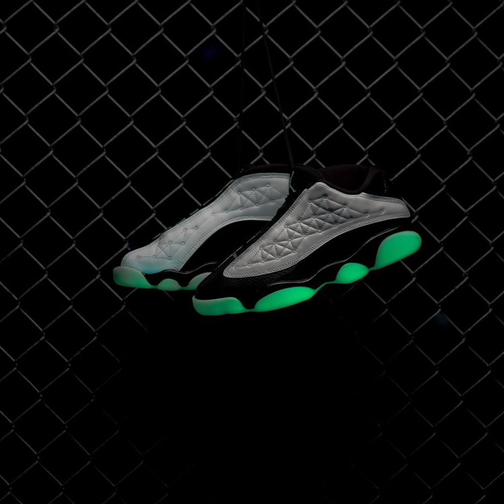 双十一发售airjordan13夜光熊猫实物美图曝光