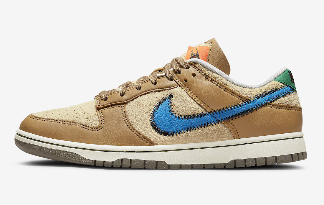 Nike Dunk Low，size?，DO6712-20  拼接缝合造型！Dunk Low 新联名官图曝光！