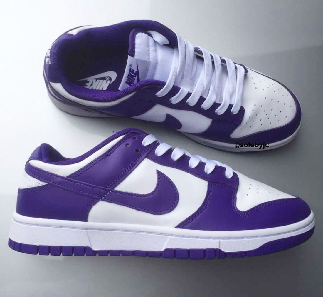Nike,Dunk Low,Court Purple  「恶人紫」又来了！白紫 Dunk Low 实物曝光！