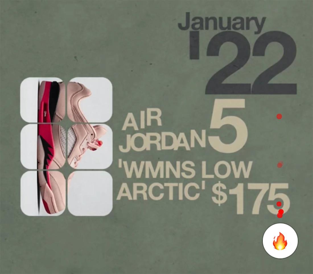 Air Jordan5 Low,WMNS,Arctic Or  甜美装扮！「猛男粉」Air Jordan 5 Low 实物曝光！