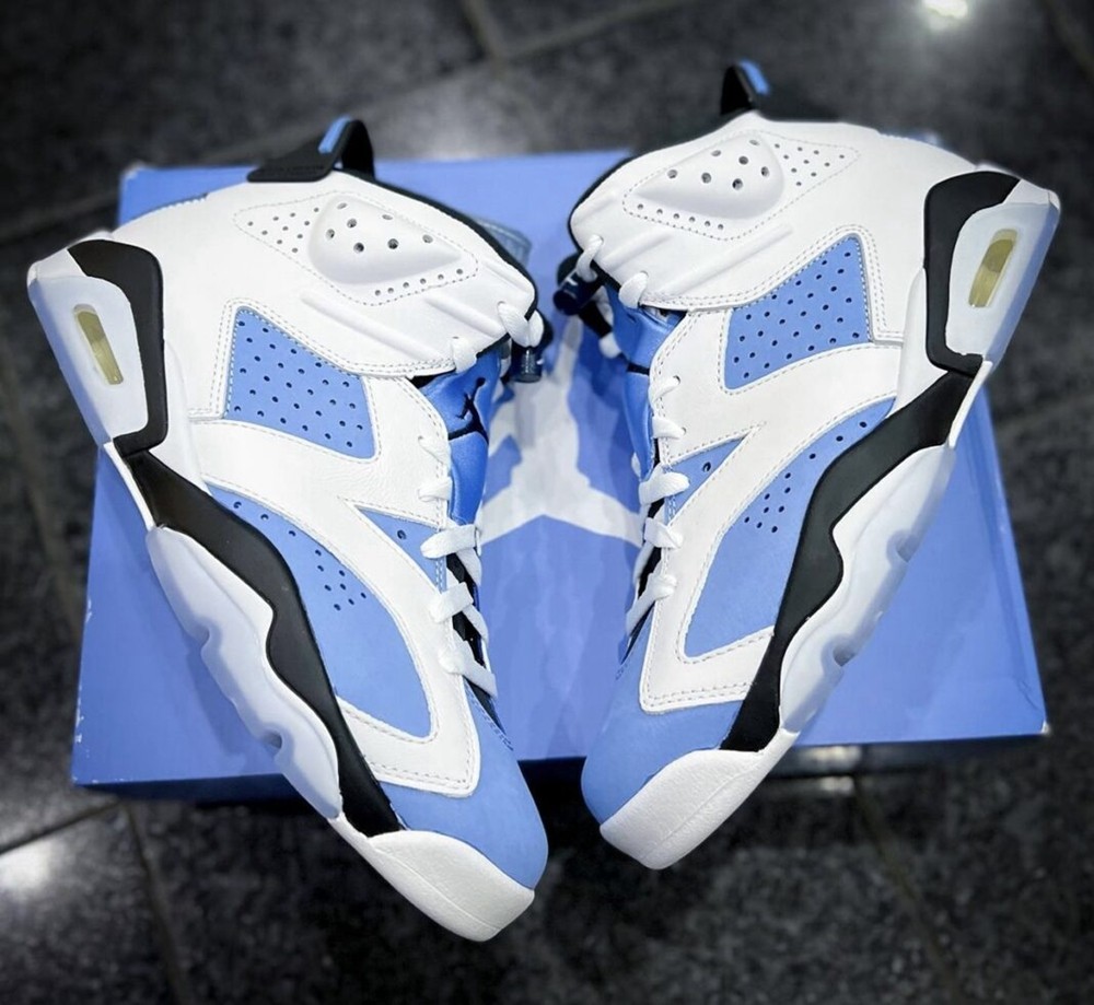 Nike,Air  Jordan 6,UNC,CT8529-  还有两个月正式发售！北卡蓝 AJ6 最新实物图曝光！