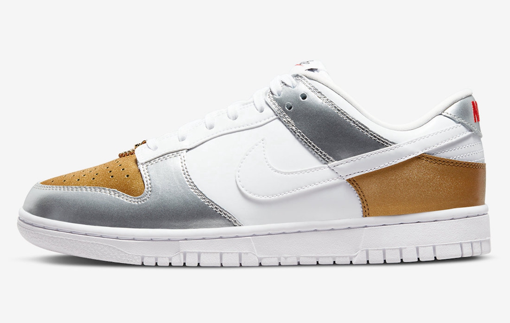 Nike,Dunk Low WMNS,Metallic,DH  造型过于浮夸！「金链子」Dunk Low 官图曝光！