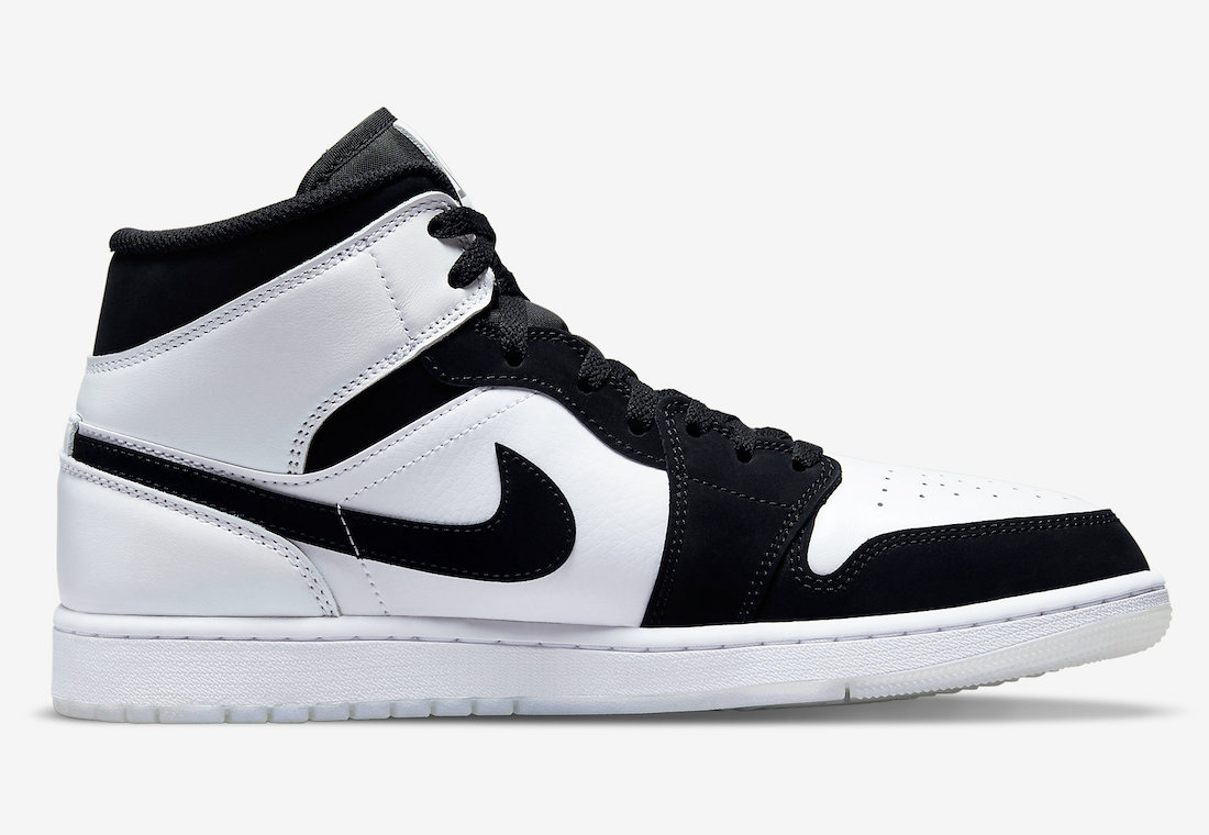 AJ, Air Jordan 1 Mid，DH6933-10  熊猫配色加持水晶外底！全新 Air Jordan 1 Mid 现已发售！