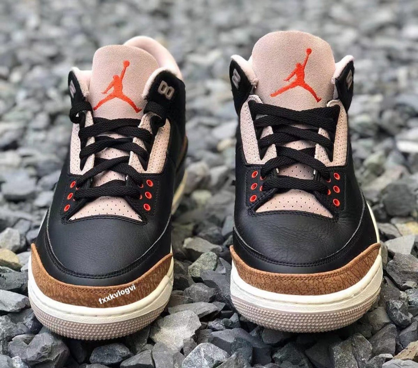 象皮紋理黑水泥全新配色airjordan3實物圖曝光