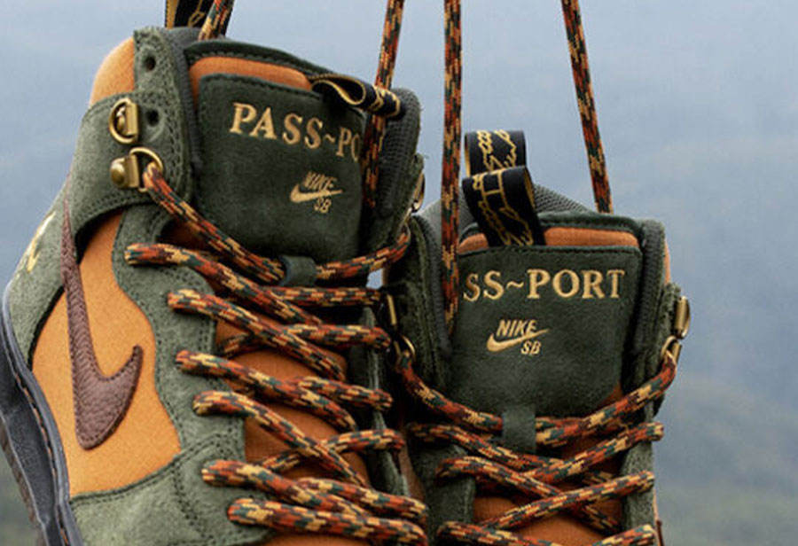 Nike,SB Dunk High,Pass~Port,Wo  工装靴风格加持！Pass~Port 联名全新 SB Dunk 实物上脚图曝光！