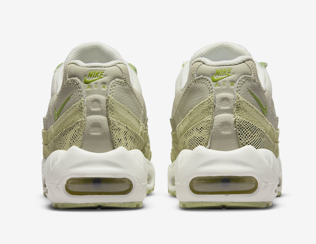 漸變青草綠奢華蛇紋全新airmax95官圖曝光