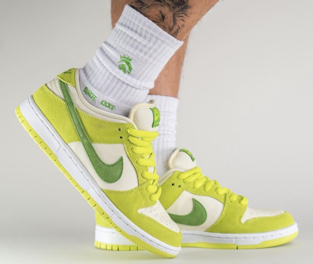 Nike,SB Dunk Low,Green Apple,D  水果系列今年发售！「苹果」SB Dunk 上脚图曝光！