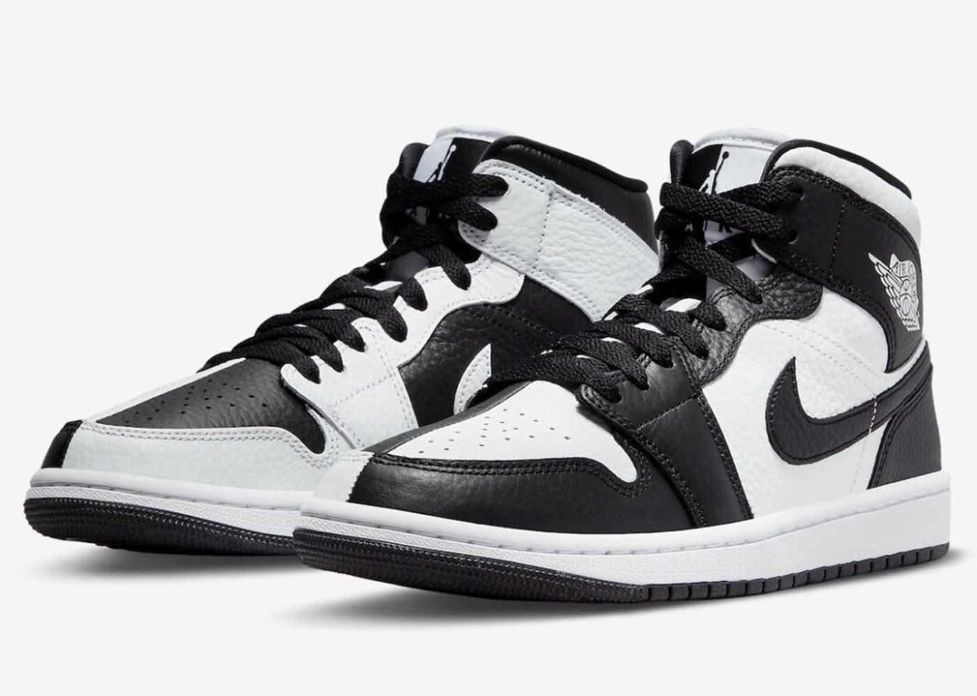 Nike,Air Jordan 1,Invert,DR050  家族式设计？「阴阳熊猫」AJ1 Mid 官图曝光！