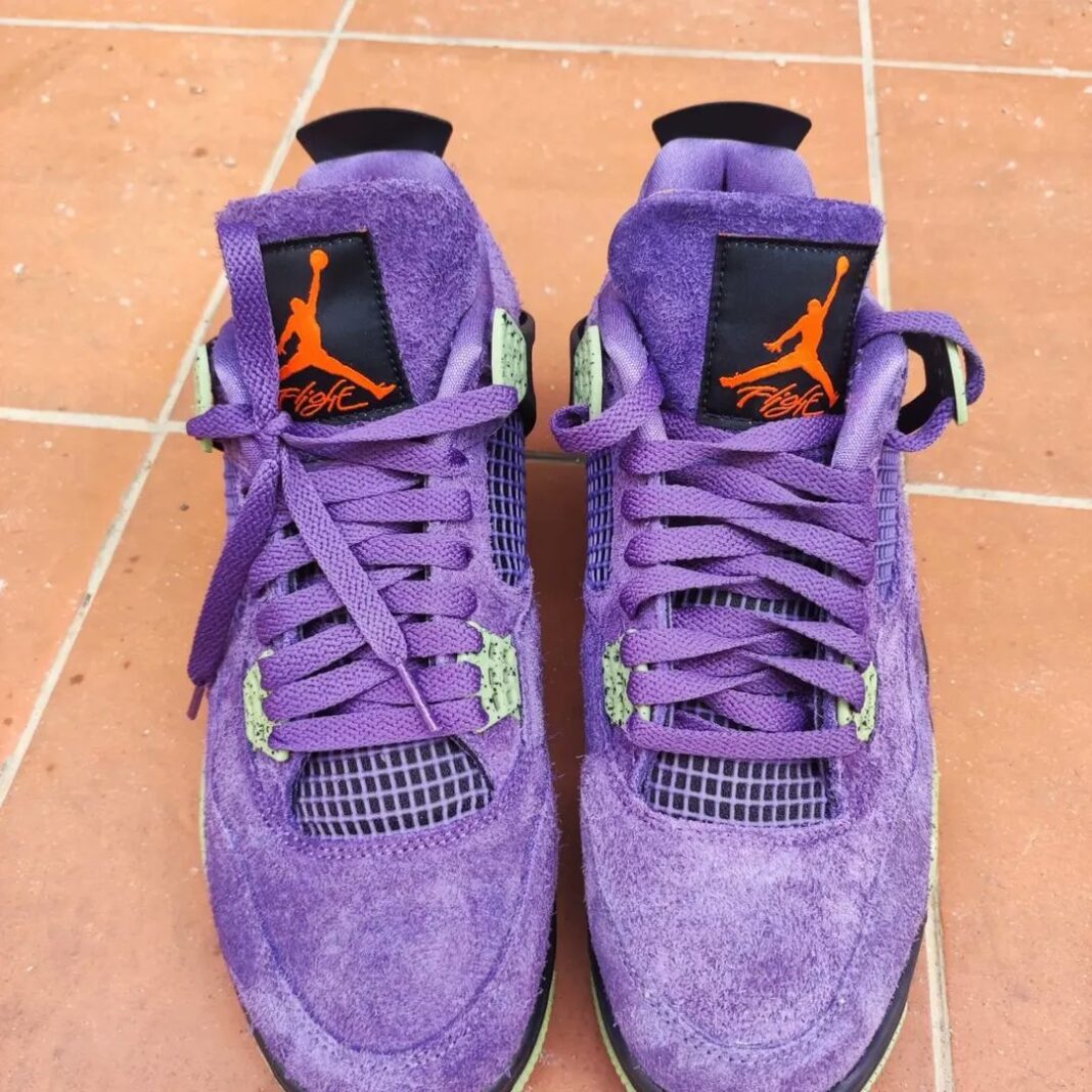 Air Jordan 4 WMNS,Canyon Purpl  「初号机」AJ4 发售信息泄露！实物质感太绝了！