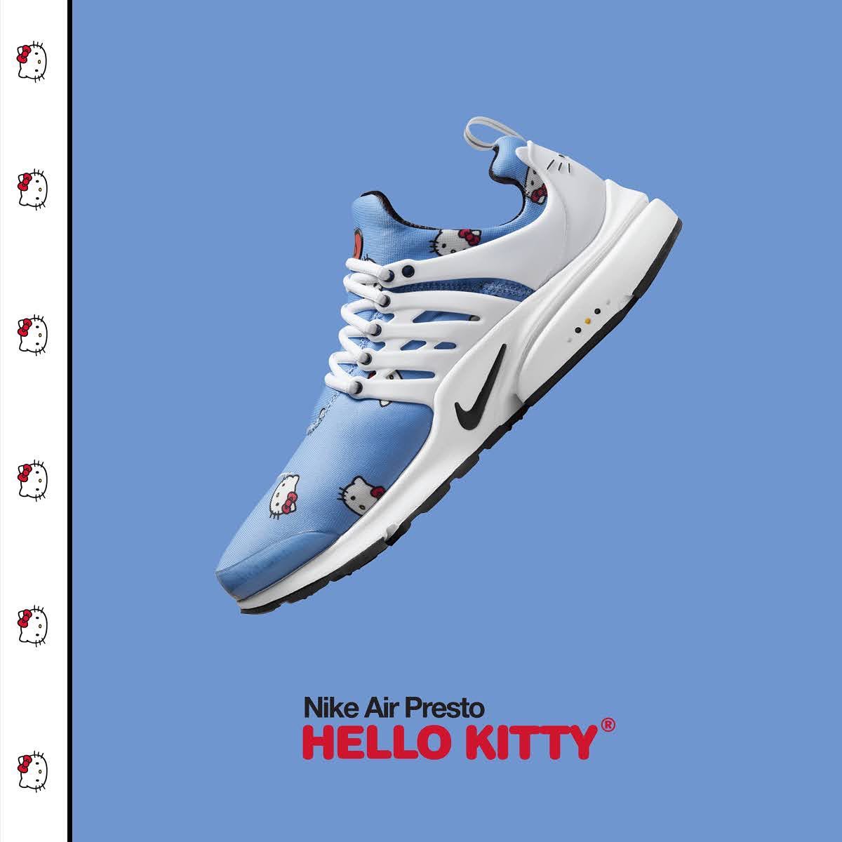 Nike,Air Presto,Hello Kitty  超限量「天价联名」回归！本月「最萌球鞋」发售信息曝光！