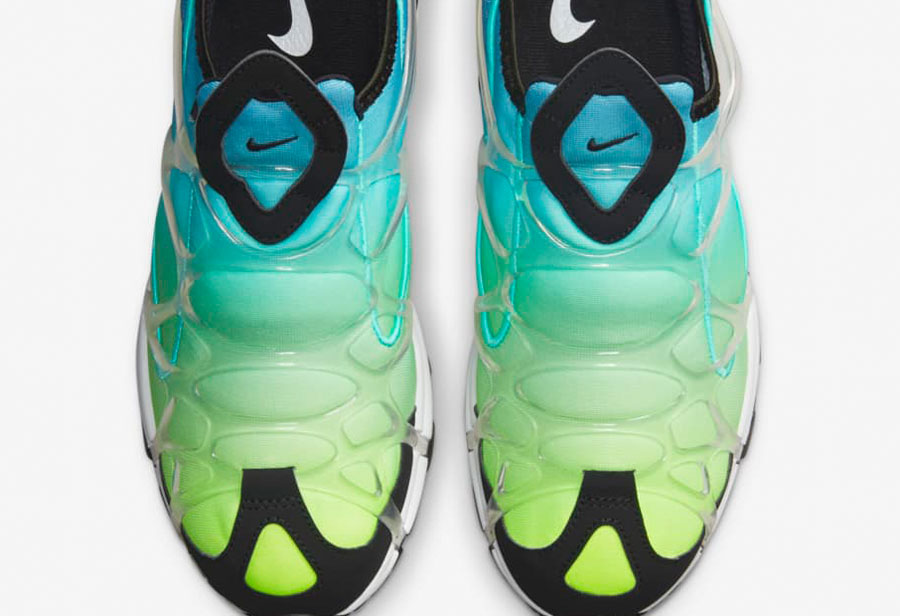 Nike,Air Kukini SE,Lemon Venom  荧光渐变 + 无鞋带设计！「血管鞋」全新配色上架 SNKRS！