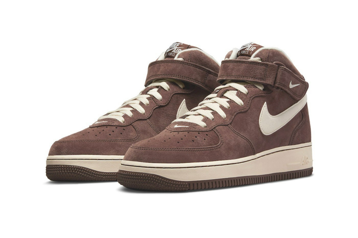 Nike,Air Force 1 Mid,Chocolate  光看材质就想买！巧克力 AF1 发售日期确定！