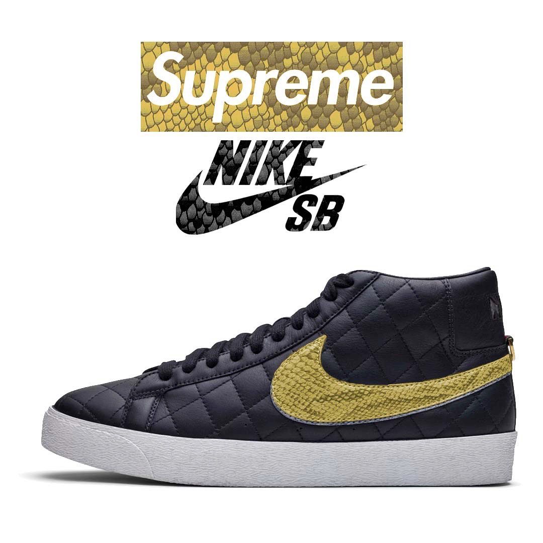 Supreme,Nike,发售,Blazer  这次鞋型选对了！Supreme x Nike 新联名鞋曝光！