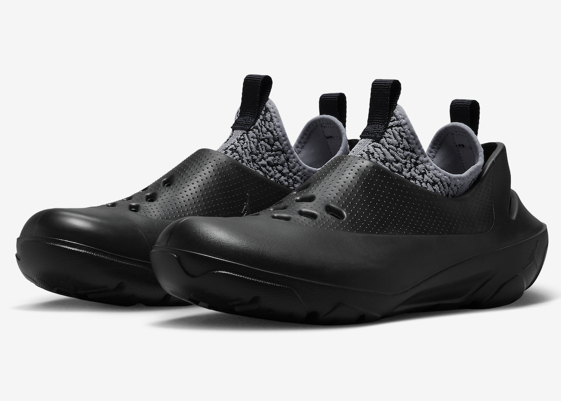 Jordan,System.23,Black Cement,  Jordan 全新「洞洞鞋」曝光！首发就是王炸「黑水泥」配色！