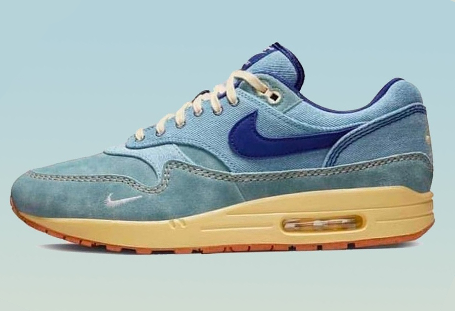 Nike,Air Max 1  水洗丹宁 + 做旧中底！全新 Air Max 1 质感拉满！