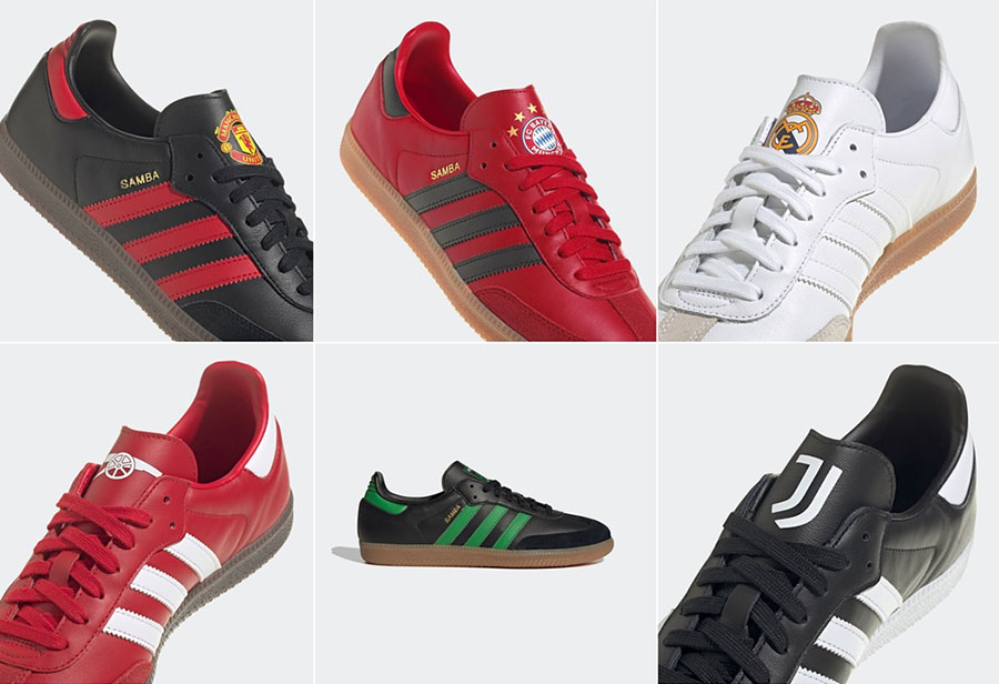 adidas Originals,Samba,三叶草,足球  这些队你能认全吗？三叶草「足球豪门」系列曝光！